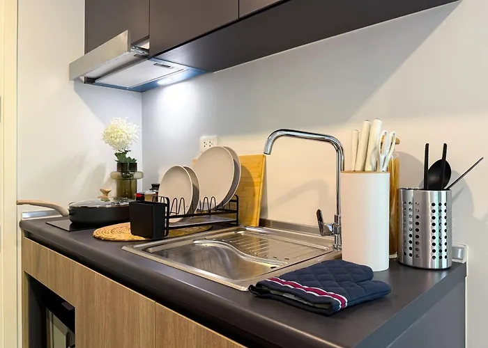 Apartment Serene Tropical 1br - Ultra Fast Wifi - Sathorn *