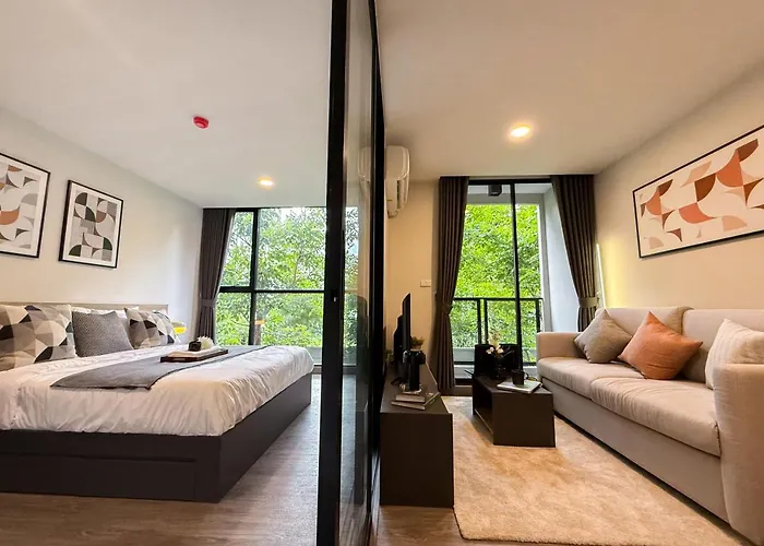 Apartment Serene Tropical 1br - Ultra Fast Wifi - Sathorn Bangkok