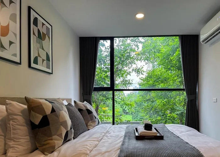 Serene Tropical 1br - Ultra Fast Wifi - Sathorn Apartment Bangkok