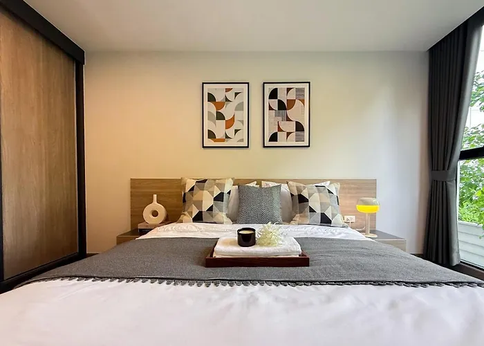 Apartment Serene Tropical 1br - Ultra Fast Wifi - Sathorn Bangkok