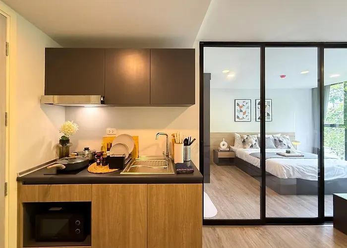 Apartment Serene Tropical 1br - Ultra Fast Wifi - Sathorn *